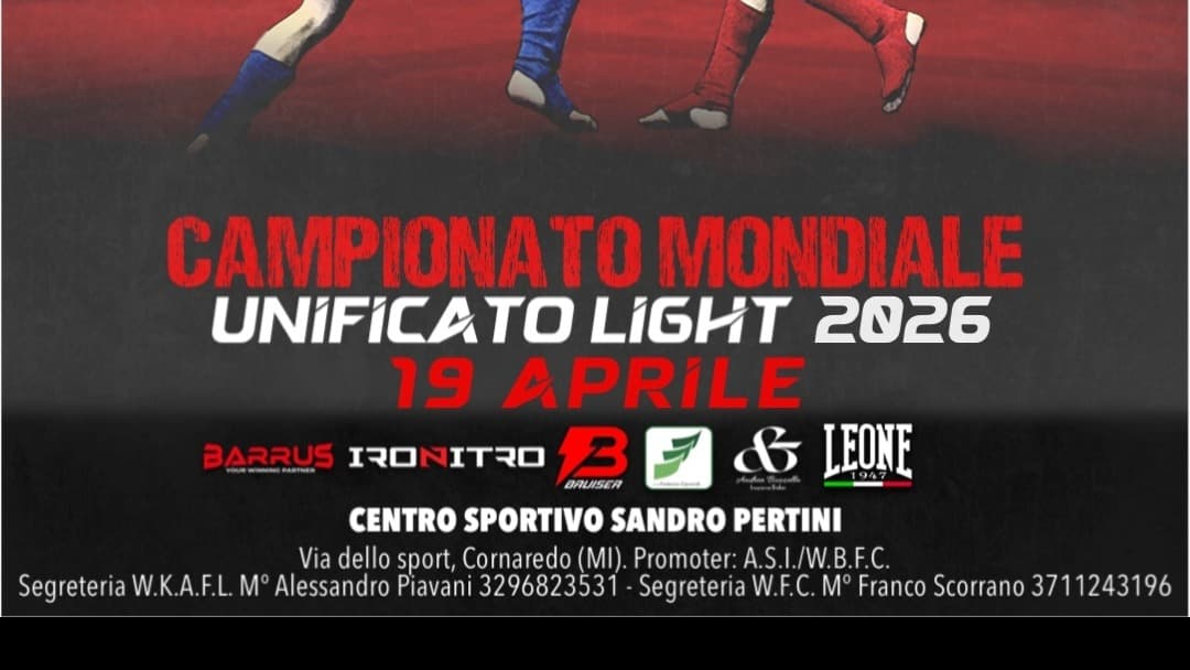 WBFC-CAMPIONATO MONDIALE UNIFICATO LIGHT