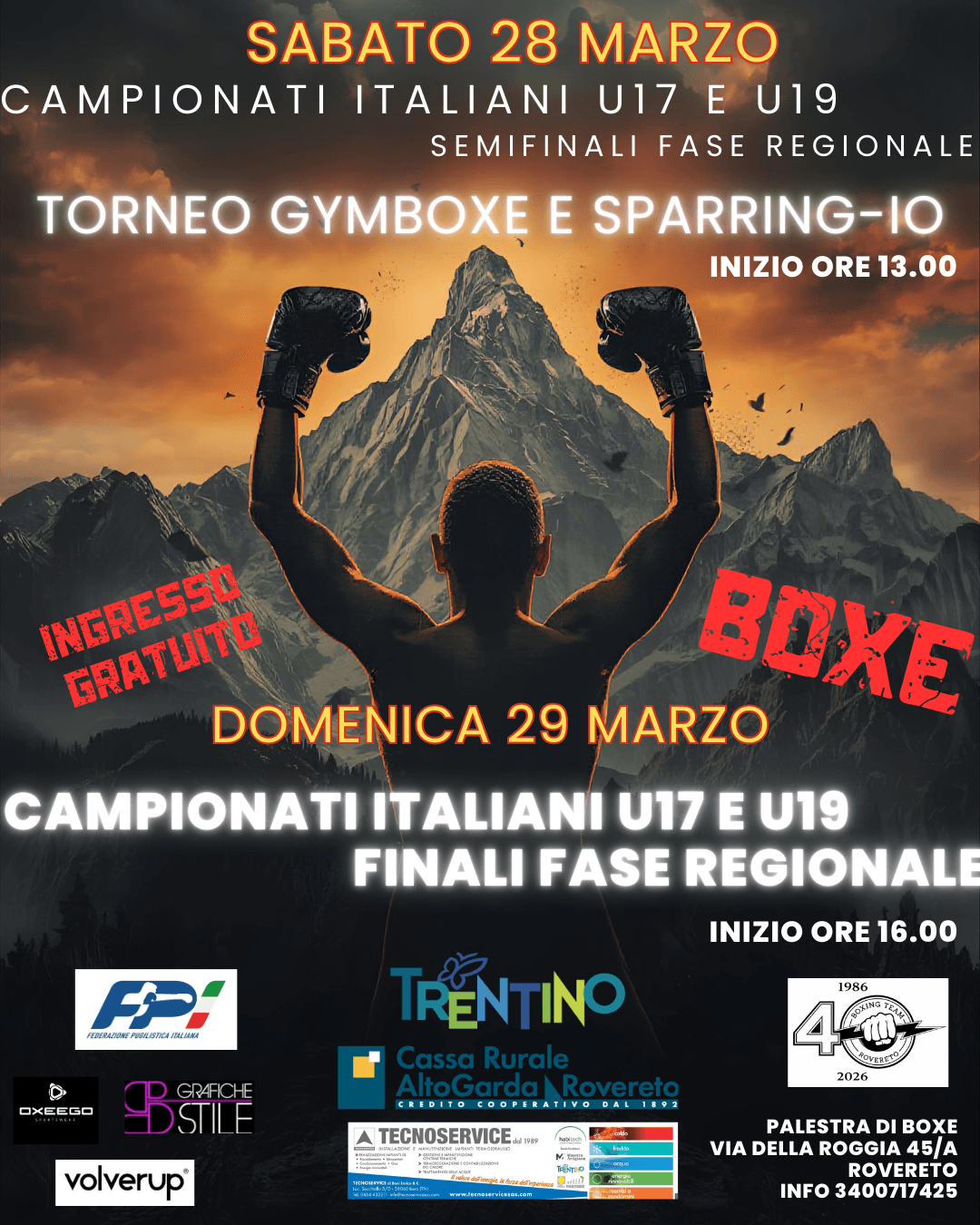 Semifinali e finali campionati italiani boxe olimpica e torneo Gymboxe